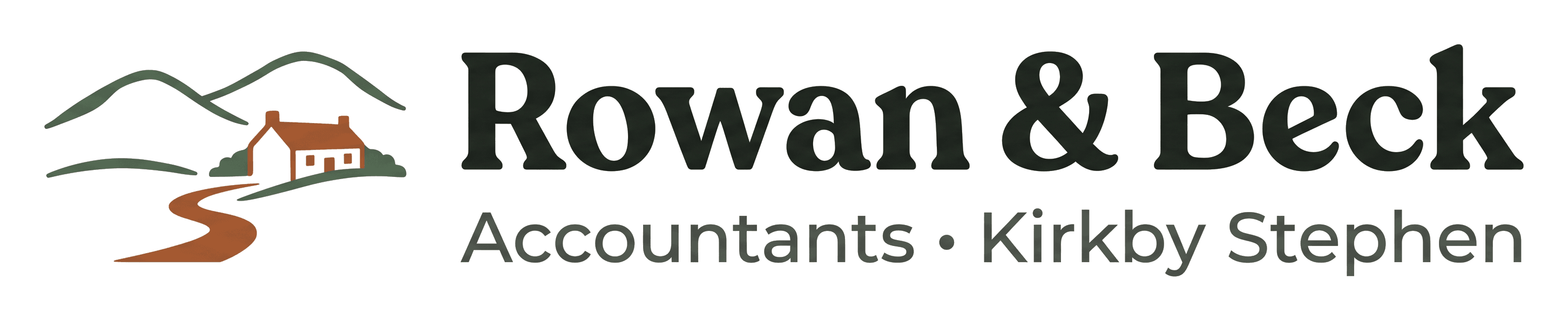 Rowan & Beck logo on its header colour. It reads: Rowan & Beck Accountants • Kirkby Stephen.