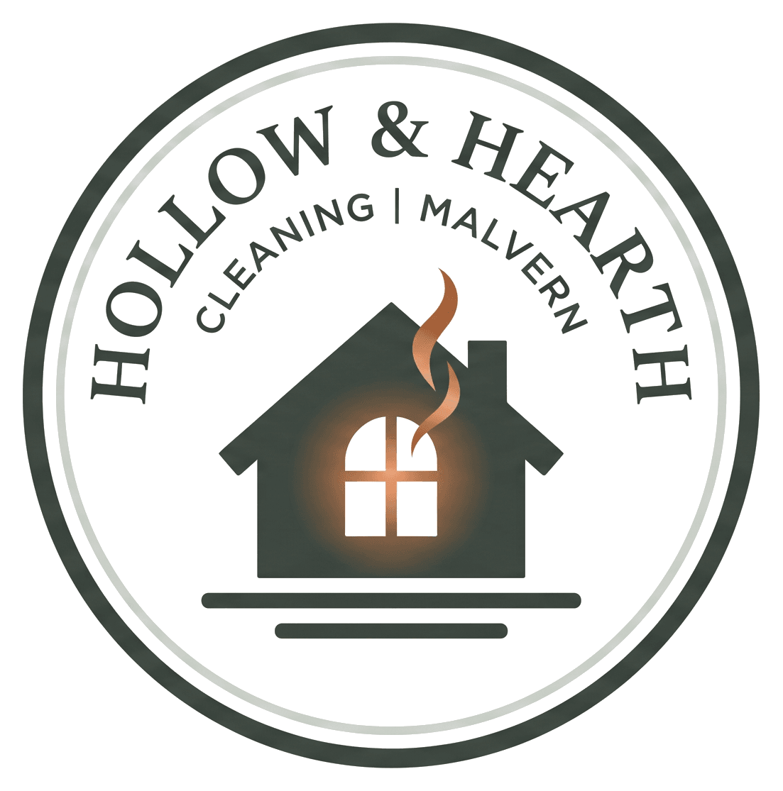 Hollow & Hearth logo on its header colour. It reads: HOLLOW & HEARTH, CLEANING | MALVERN.