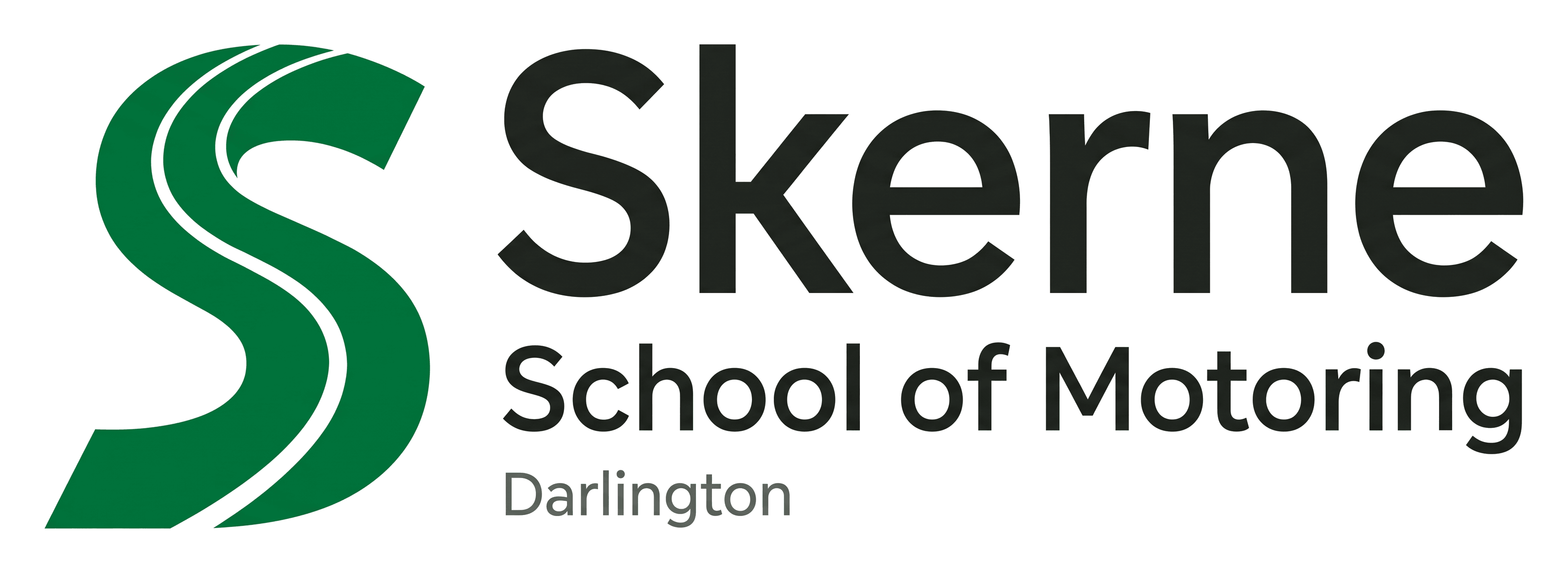 Skerne School of Motoring logo on its header colour. It reads: Skerne School of Motoring Darlington.