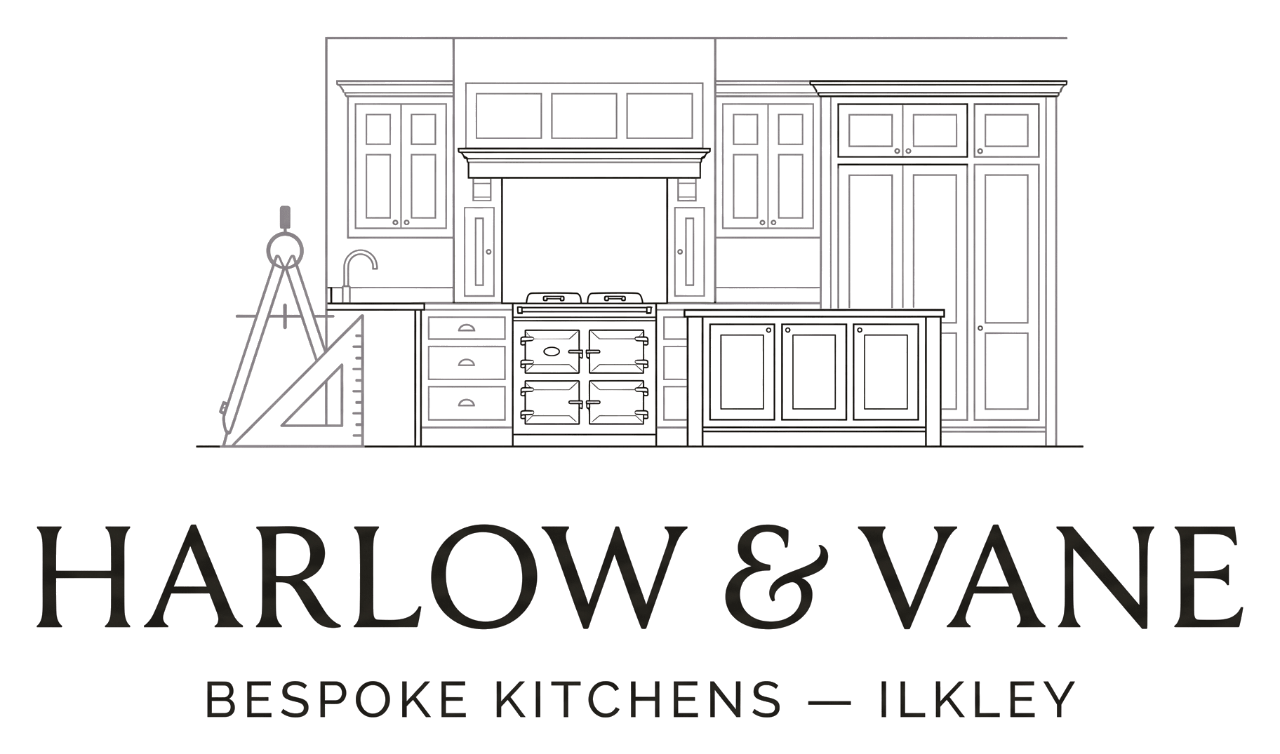 Harlow & Vane logo on its header colour. It reads: HARLOW & VANE, BESPOKE KITCHENS — ILKLEY.