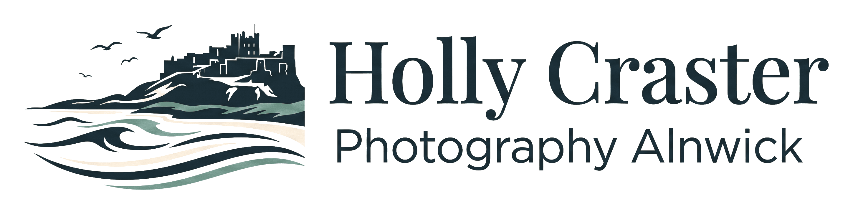 Holly Craster logo on its header colour. It reads: Holly Craster Photography Alnwick.