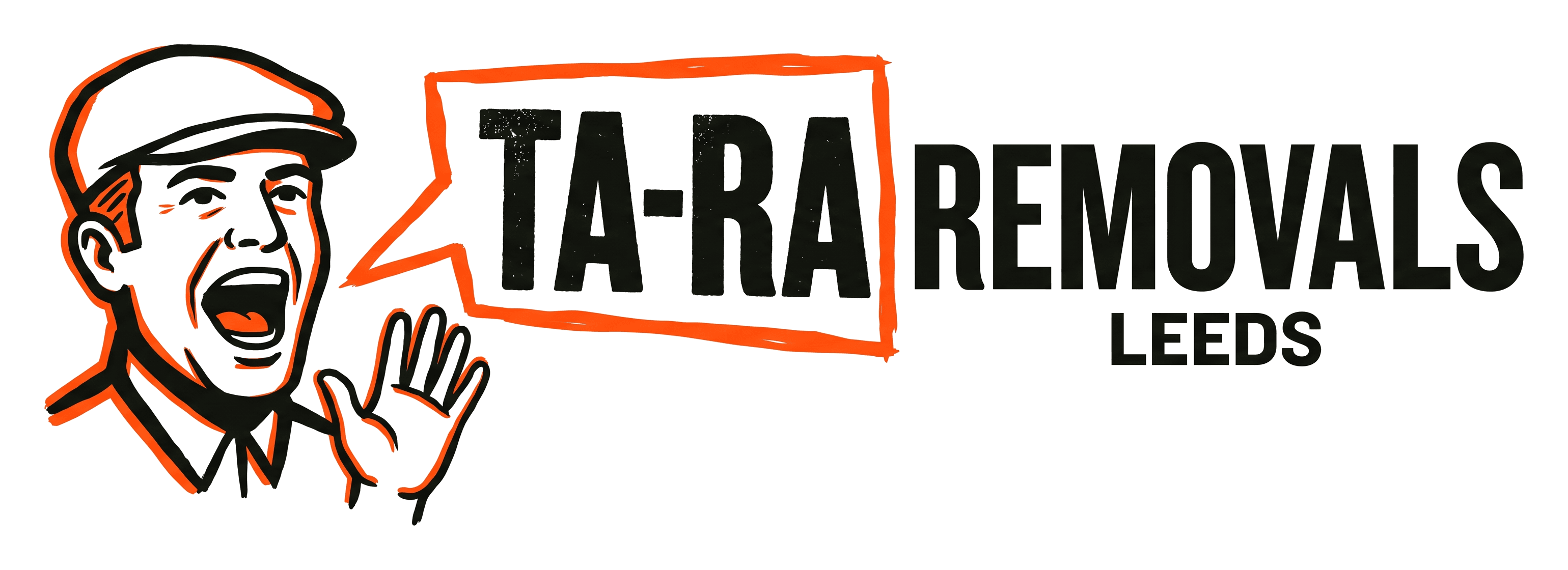 Ta-Ra Removals logo on its header colour. It reads: TA-RA REMOVALS LEEDS.