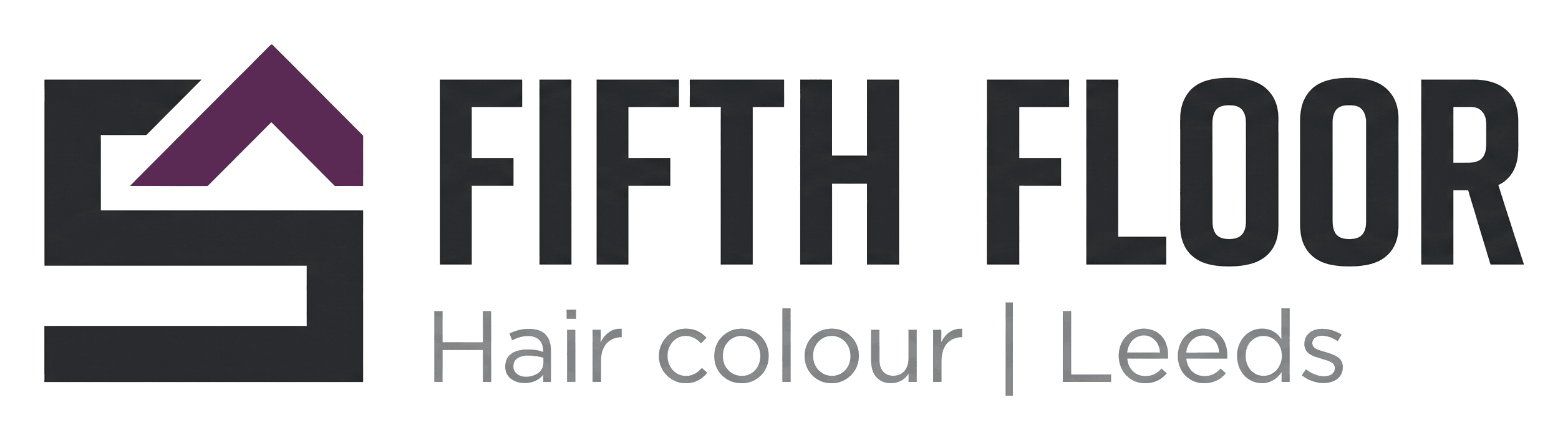 Fifth Floor logo on its header colour. It reads: FIFTH FLOOR, Hair colour | Leeds.