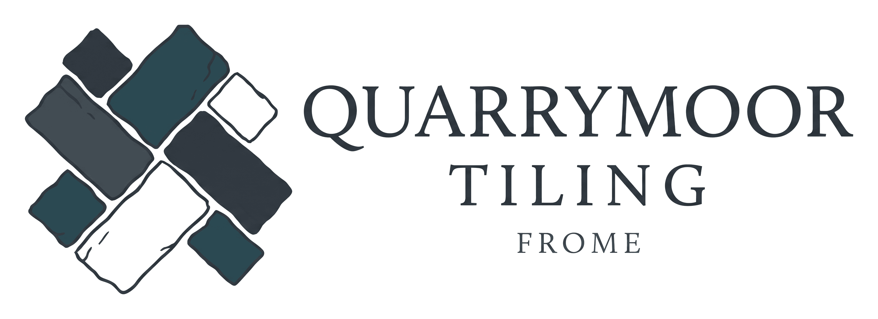 Quarrymoor Tiling logo on its header colour. It reads: QUARRYMOOR, TILING, FROME.