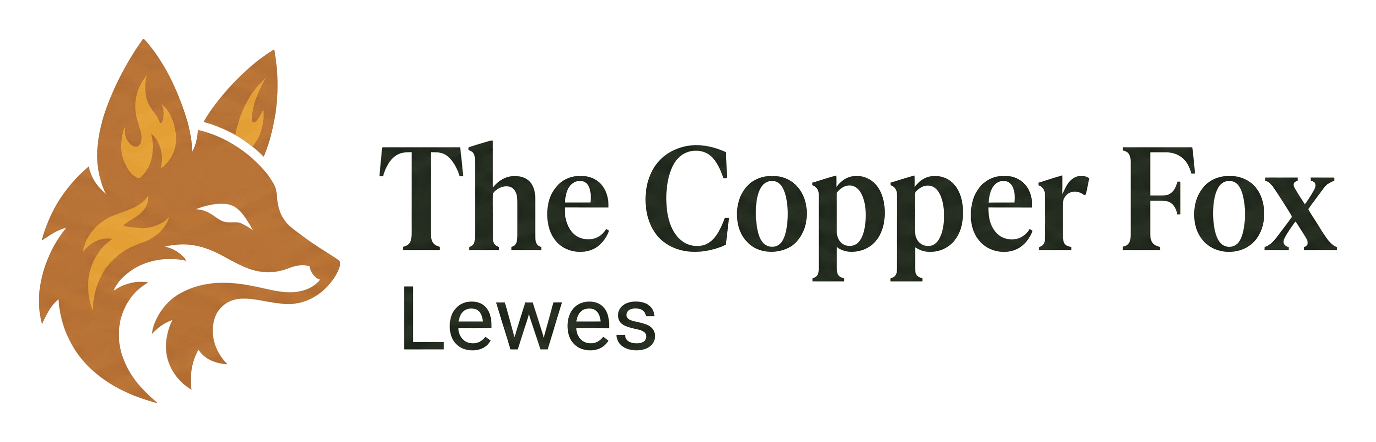 The Copper Fox logo on its header colour. It reads: The Copper Fox Lewes.