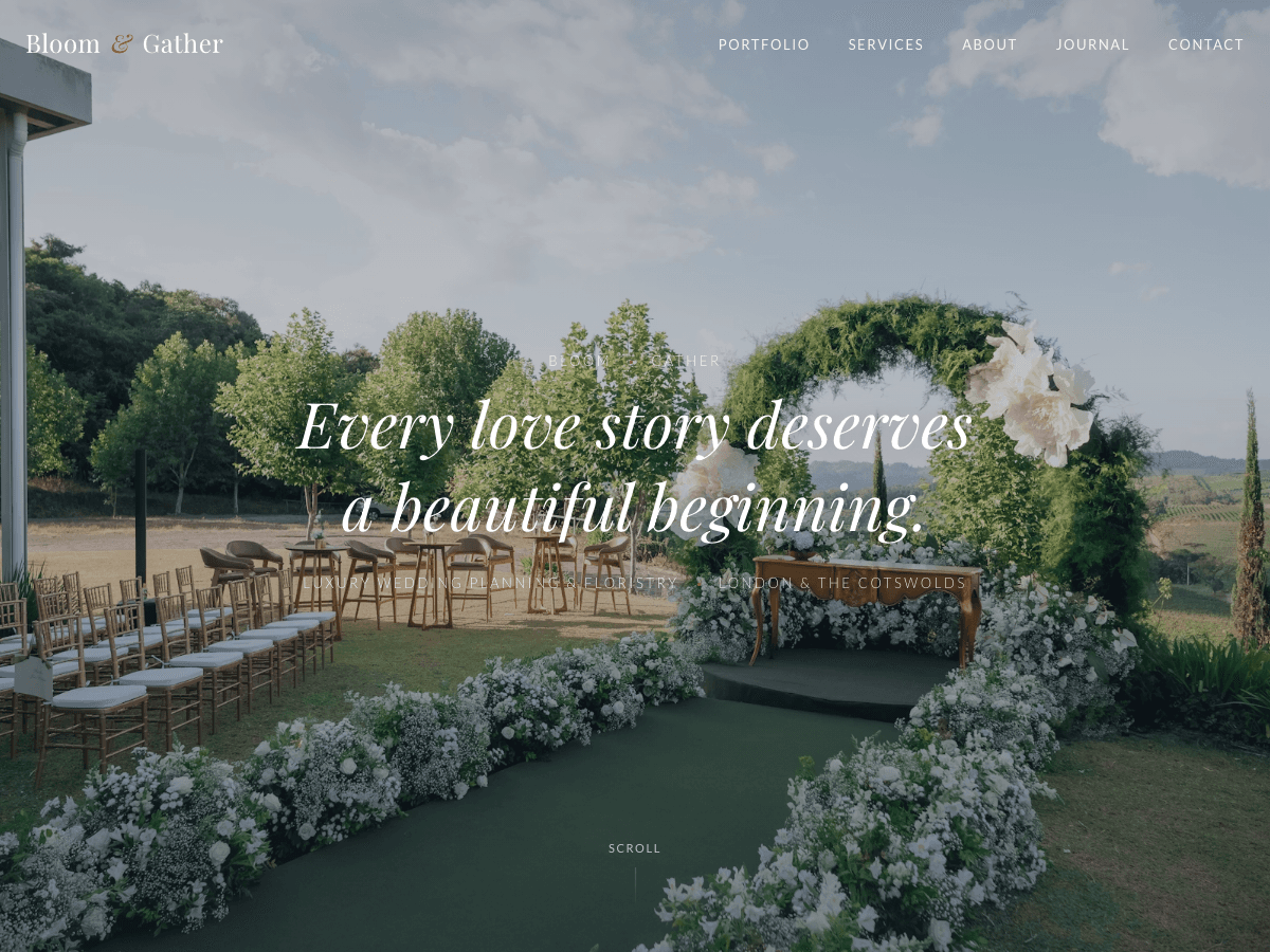 Bloom & Gather — weddings · luxury