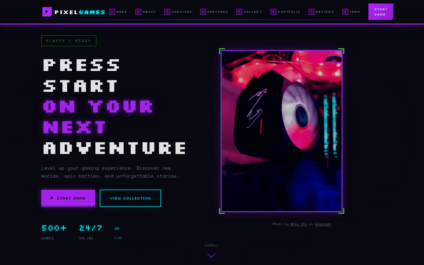 Plate vi — Pixel Games, an indie game studio