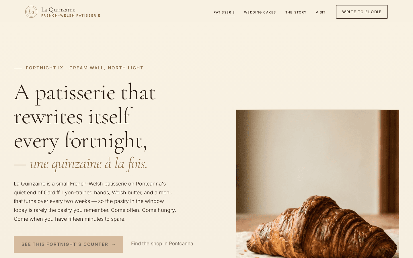 La Quinzaine — patisserie · Cardiff