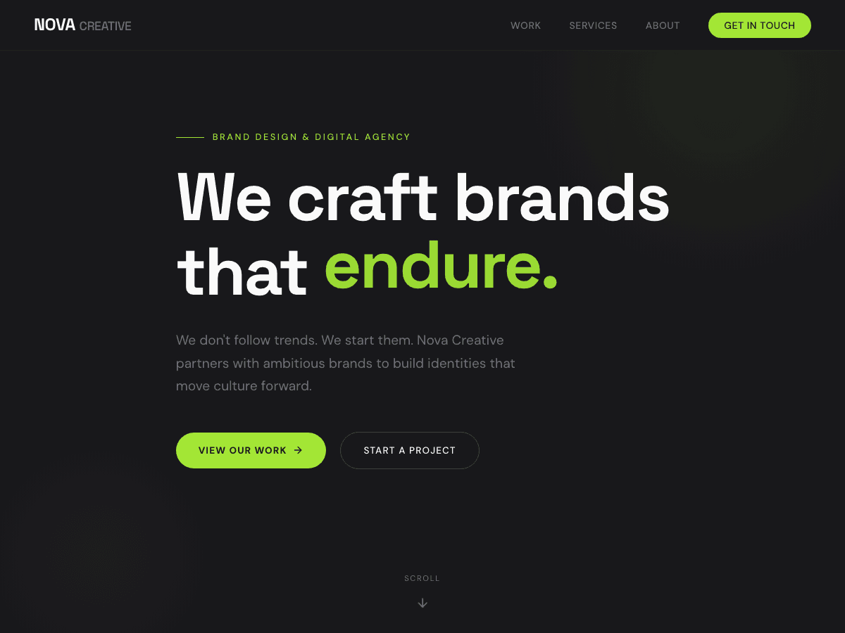 Plate viii — Nova Creative, a brand & digital agency
