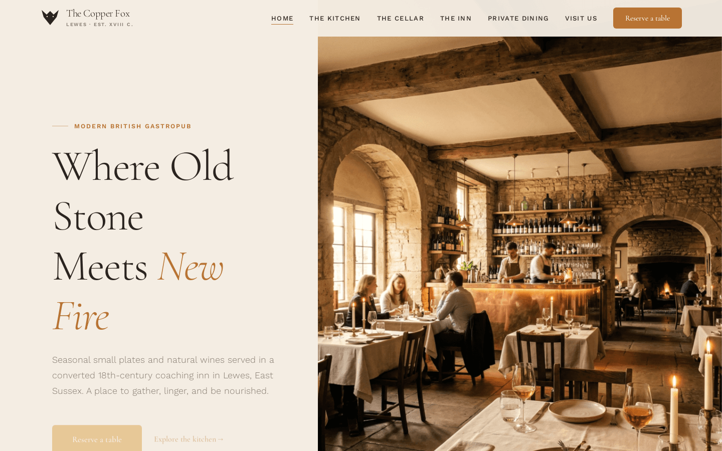 The Copper Fox — gastropub · Lewes